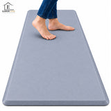 Covor Bucatarie Elindor®, Anti-Oboseala, Spuma Moale, Baza Antiderapanta, Margini Inclinate, Usor de Curatat, pentru Bucatarie si Birou, 120 x 44 cm, Grosime 12 mm, Gri