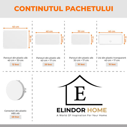 Organizator pentru Pantofi Elindor® Pantofar tip Dulap cu 10 Nivele Mari, Fara Gauri, Suport pentru Papuci, Dulap Hol, Living, Dormitor, Economisire Spatiu, Depozitare Incaltaminte, 175 x 42 x 32 cm, Alb