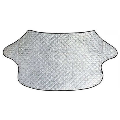 Parasolar Auto  pentru Parbriz Elindor® Material 4 Straturi, Protectie pentru Inghet, Zapada, Praf, Soare, 147 x 100 cm, Montare Usoara, Accesorii Masina, Argintiu