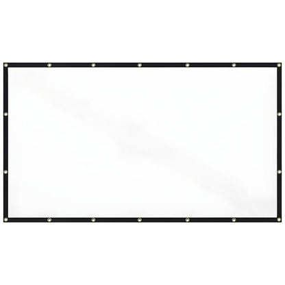 Ecran Proiector Elindor® Portabil, 120 Inch, Panza Proiectie 4K, Pliabil, Montaj Rapid Interior si Exterior, pe Perete, Ideal pentru Videoproiector, Cinema Acasa, Prezentari si Evenimente, Negru