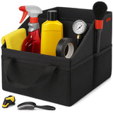 Organizator Portbagaj Auto Elindor®, Cutie Pliabila, Geanta Depozitare, Compartimentare Practica, Accesorii Interior Masina, Plasa Elastica, Suport Bagaje, Organizare Rapida, Negru