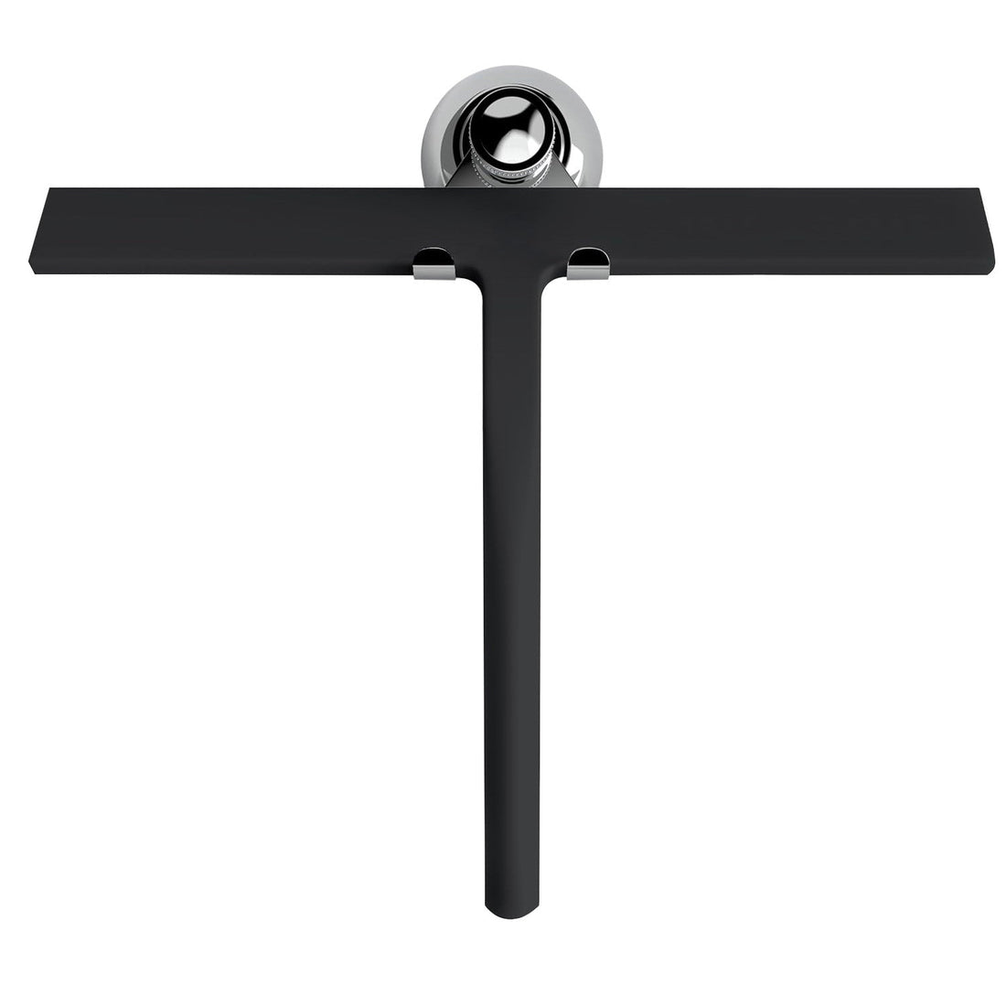 Racleta pentru Geamuri Elindor®, Stergator Ideal pentru Baie, Cabine de Dus, Parbriz, Spalator pentru Geam Interior si Exterior, Aparat de Curatat din Silicon, 22x28 cm, Negru