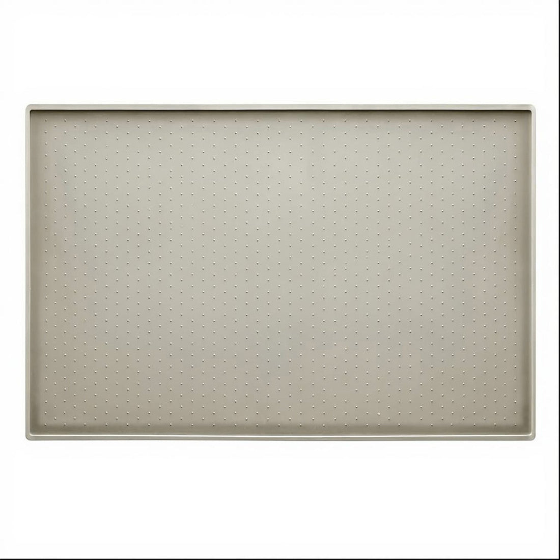 Covoras Hranire Silicon Elindor® pentru Caini si Pisici, Suport Antialunecare si Impermeabil pentru Boluri Hrana si Apa, Margine Inaltata 0.6 cm, Usor de Curatat, Rezistent, 60x40 cm, Potrivit pentru Calatorii si Utilizare Zilnica, Gri