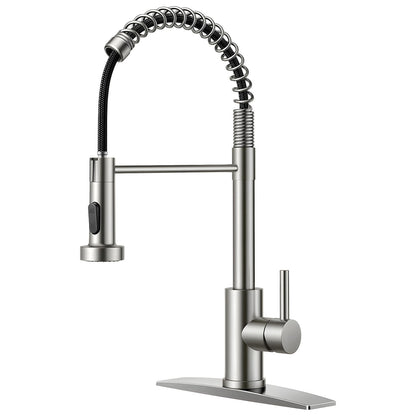 Baterie Bucatarie Elindor®, Robinet Profesional cu Pipa Flexibila, Cap de Dus cu 2 Functii, Jet Reglabil, Montaj Simplu, Rezistenta La Coroziune, Otel Inoxidabil, Chrom