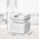 Set 7 Recipiente Etanse Elindor® pentru Alimente Uscate, Capace AirTight, Transparent