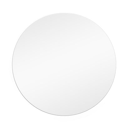 Oglinda de Perete Elindor® Rotunda, fara Rama, Decorativa, Eleganta, Ideala pentru Baie, Birou, Hol, Living, Dressing, Iluminare Led, Intensitate Ajustabila, Antiaburire, Temperatura de Culoare 6000K, 80 x 80 cm