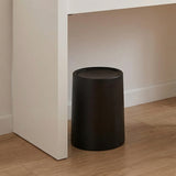 Cos de Gunoi Cosmetic Elindor® cu Capac Tip Swing si Recipient Interior, Capacitate 6L, Galeata Detasabila, Multifunctional, Ideal in Bucatarie, Baie, Birou, Camara, Living, Dormitor, Potrivit pentru Colectare Selectiva, 25.5 × 21 cm, Negru