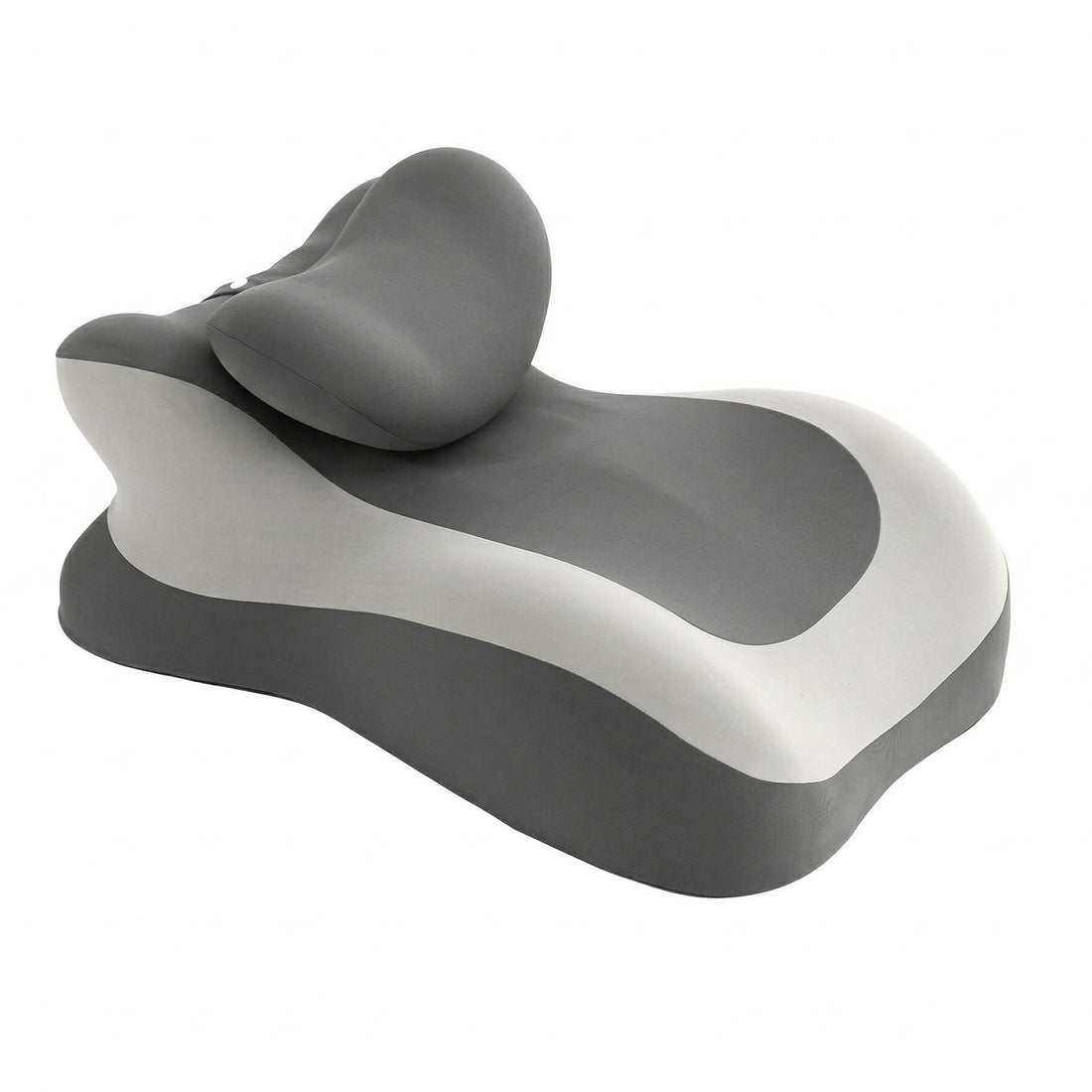 Perna Ergonomica Elindor®, Perna Wedge pentru Circulatie si Recuperare, Suport pentru Genunchi, Picioare si Trunchi, cu Spuma cu Memorie, Husa Textila, 55 × 39 × 30 cm, Gri