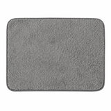 Covoras Antiderapant Elindor® pentru Intrare Casa, Lavabil la Masina, Super Absorbant, Moale, Durabil, Talpa Cauciucata Anti-Alunecare, Usor de Curatat, Pentru Interior si Exterior, 60 x 40 cm, Gri
