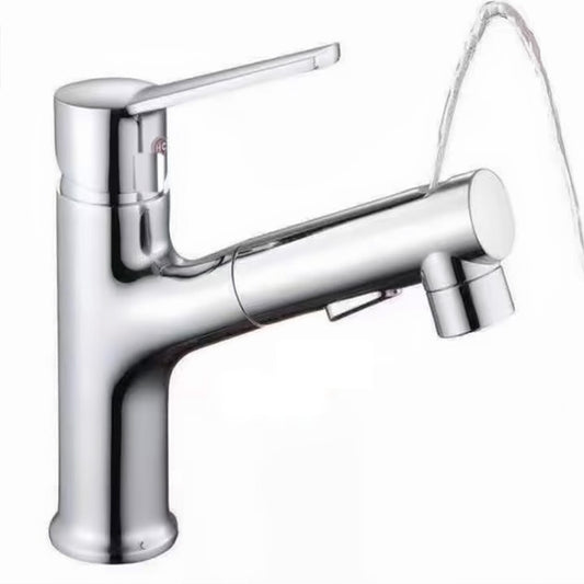 Baterie Lavoar Baie Elindor®, Dus Extractabil, Mod Tasnitoare, Chrom