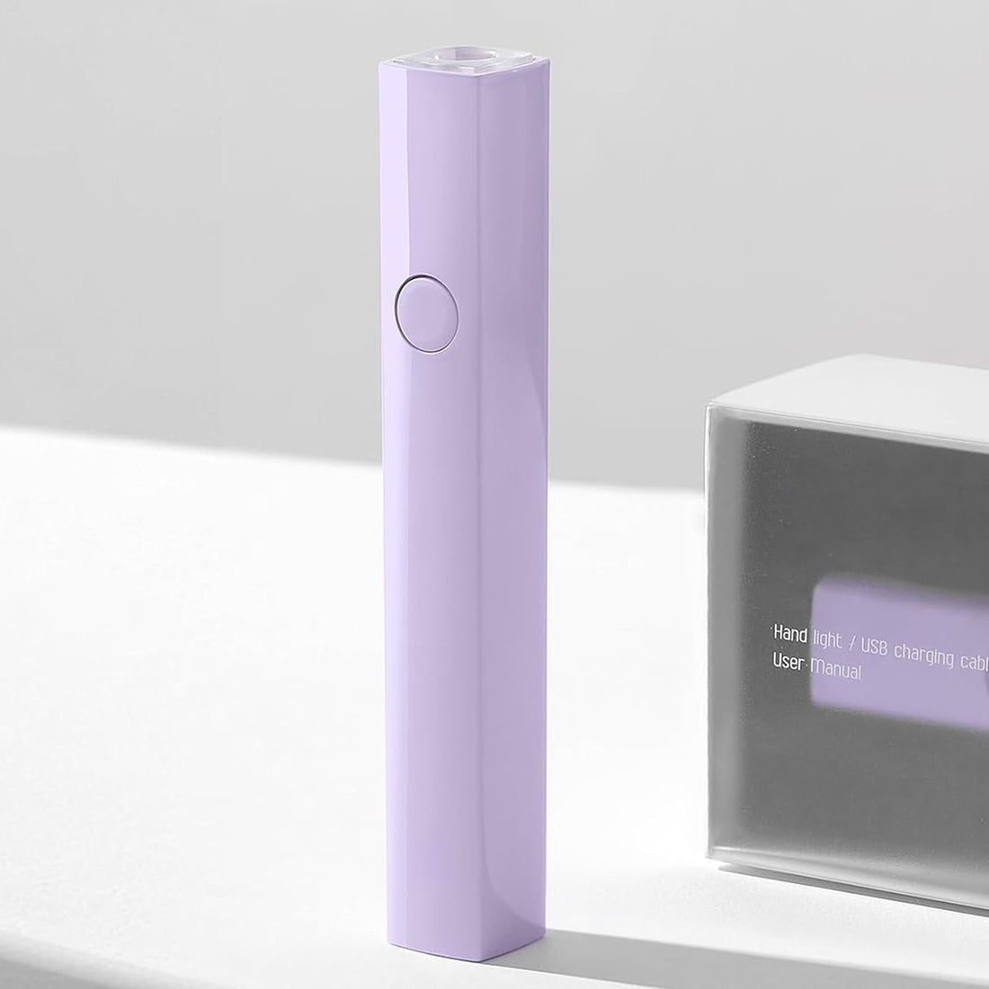 Lampa UV Mini Elindor® Pentru Manichiura si Pedichiura, Cu Uscare Rapida si Lentile Convexe, Portabila, Incarcare USB Tip C, Mov