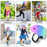 Casca de bicicletă cu vedere frontală, adaptabilă pentru siguranța copiilor.
