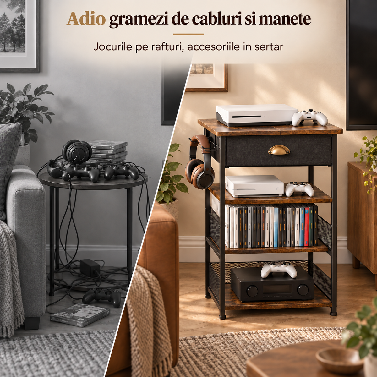 Sertarul pentru accesorii