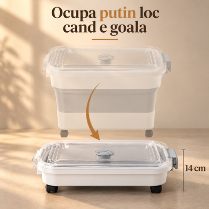 Se pliază când e goală