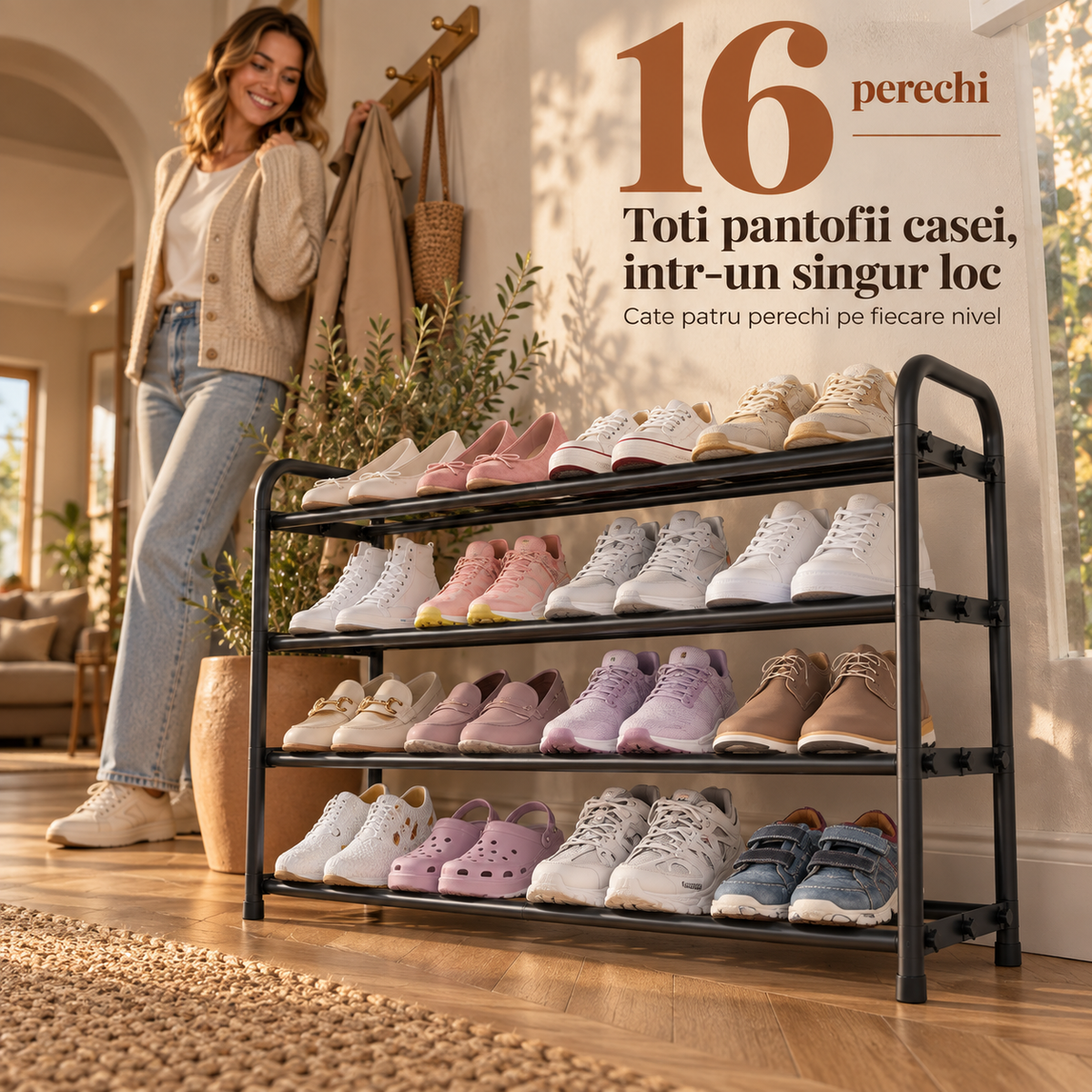 16 perechi pe 4 niveluri