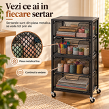 Sertare din plasa metalica - continut la vedere