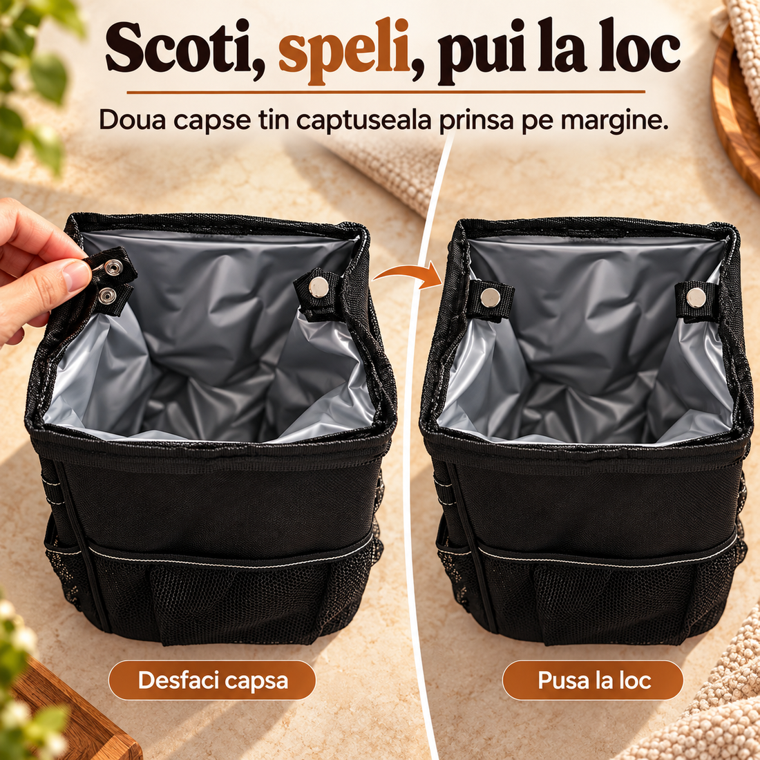 Captuseala se spala la masina