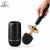 Perie WC Premium din Silicon 360°, cu Maner Ergonomic cu Protectie, Capac, Fara Picurare, cu Prindere pe Perete Fara Suruburi, Culoare Negru Auriu