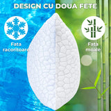 Pernă ajustabilă cu înălțimi variabile pentru poziții de dormit personalizate.
